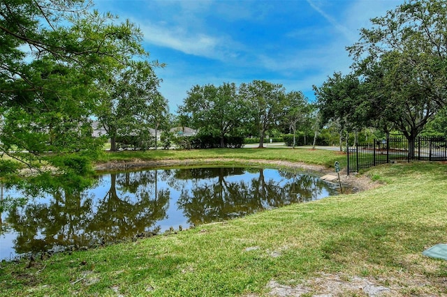 view of water feature