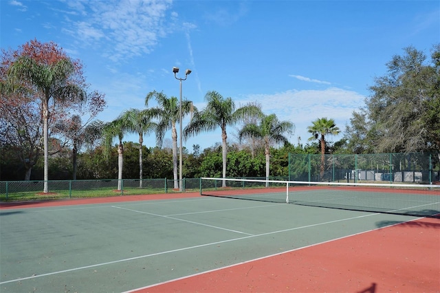 view of tennis court