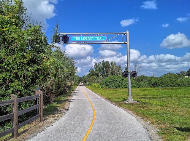 view of road