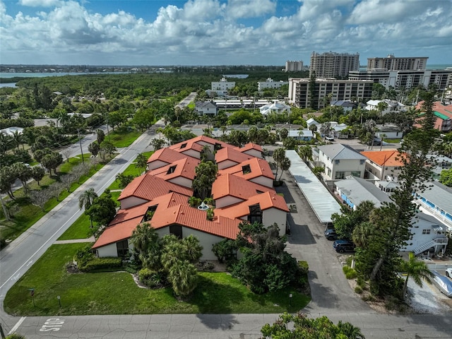 drone / aerial view featuring a residential view