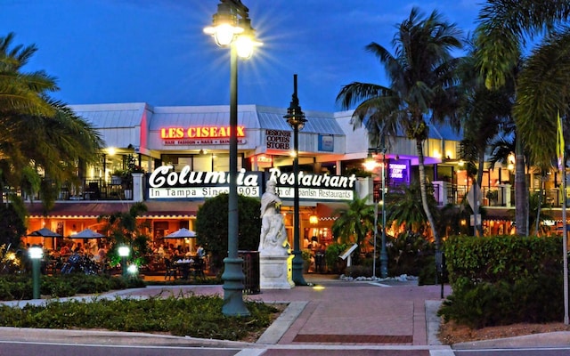 view of property at twilight