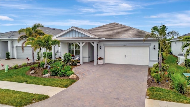 ranch-style house with a garage