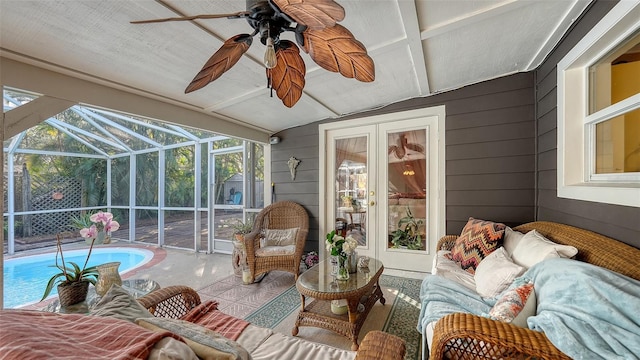 view of sunroom