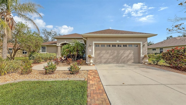 view of front of home featuring a garage