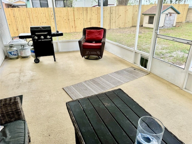 view of sunroom / solarium