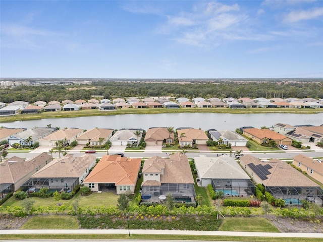 20296 Bandera Pl, Venice, FL 34293 - aerial view of residential area featuring a large body of water