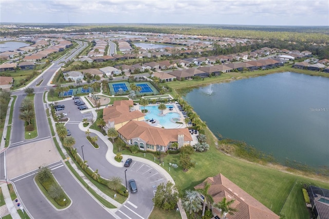 20296 Bandera Pl, Venice, FL 34293 - aerial view of property's location featuring a large body of water and nearby suburban area