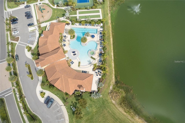 20296 Bandera Pl, Venice, FL 34293 - aerial view of property and surrounding area with a pool