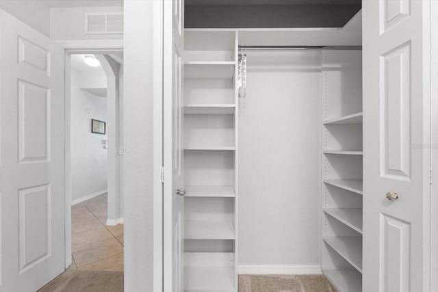 view of closet