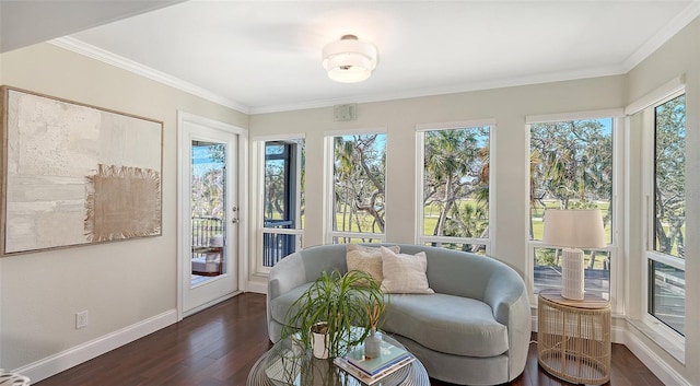 sunroom with a healthy amount of sunlight