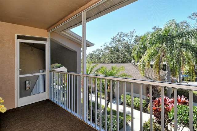 view of balcony