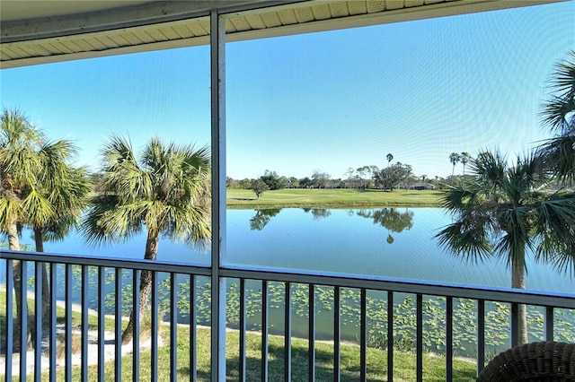 view of water feature