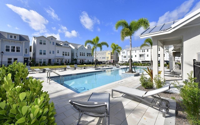 view of pool with a patio area