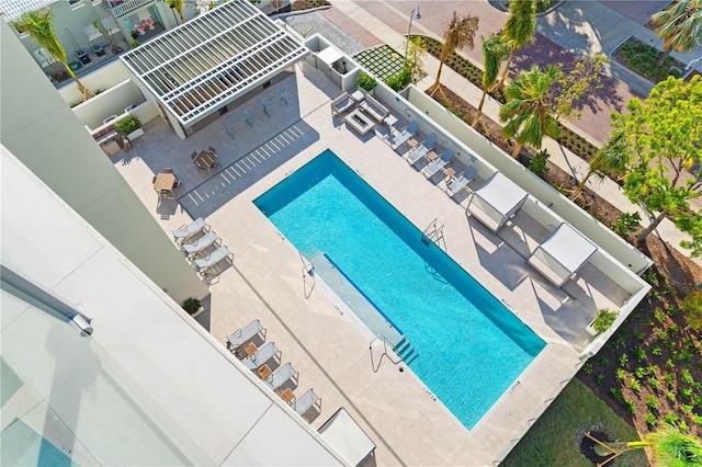 111 Golden Gate Pt Unit 701Ph, Sarasota, FL 34236 - view of swimming pool featuring a patio