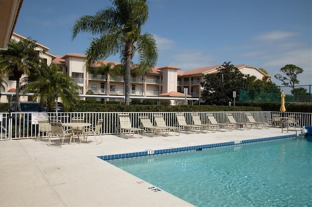 view of pool with a patio area