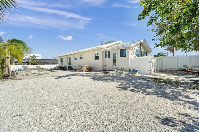 view of rear view of property