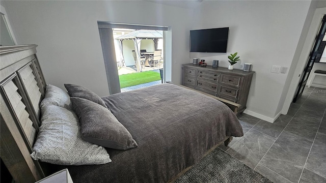 bedroom with baseboards