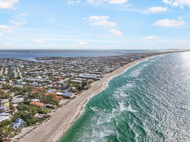 203 72nd St, Holmes Beach, FL 34217 - bird's eye view with a beach view and a water view