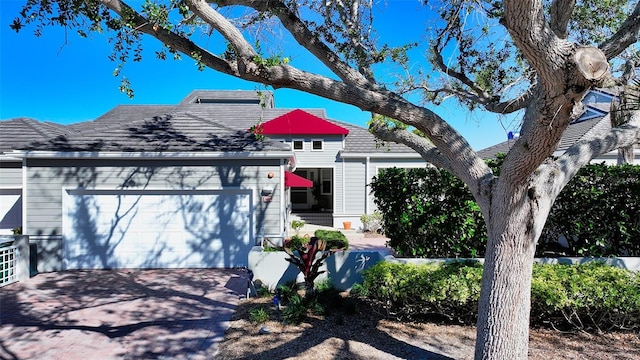 view of front of home featuring a garage