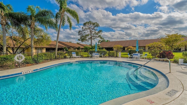 view of pool