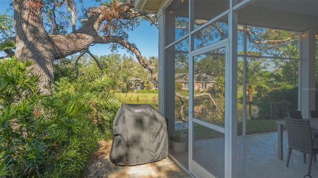 view of sunroom / solarium