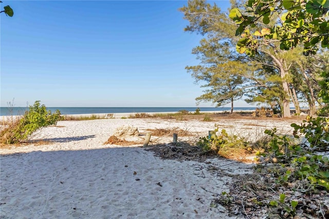 property view of water with a view of the beach