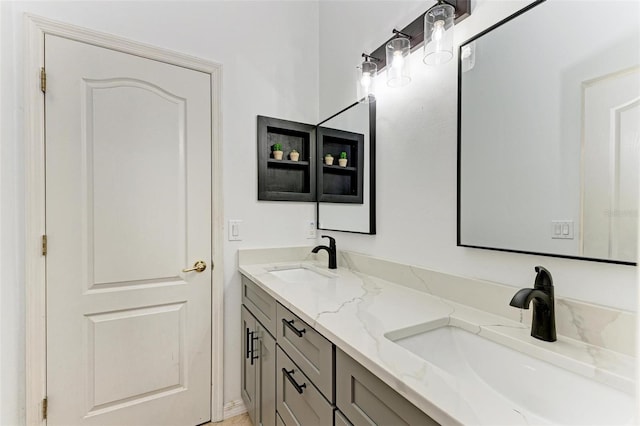 bathroom with vanity