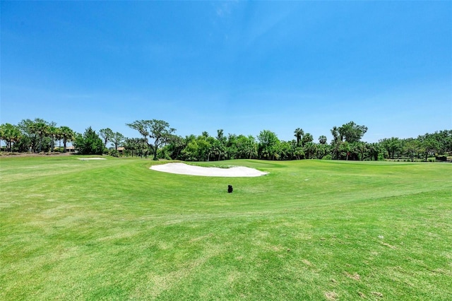 view of home's community with a lawn