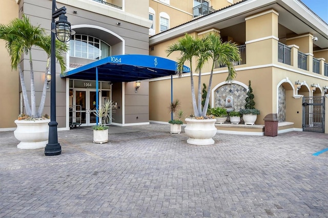 exterior space with french doors