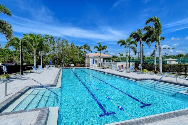 7575 Quinto Dr, Sarasota, FL 34238 - view of pool featuring a patio