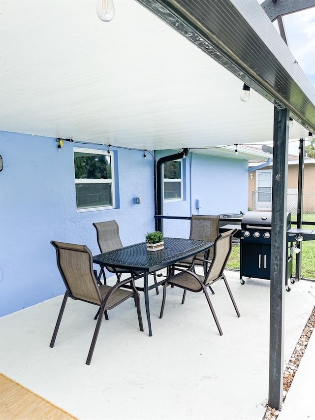 view of patio / terrace featuring area for grilling