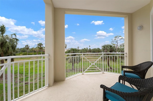 view of balcony