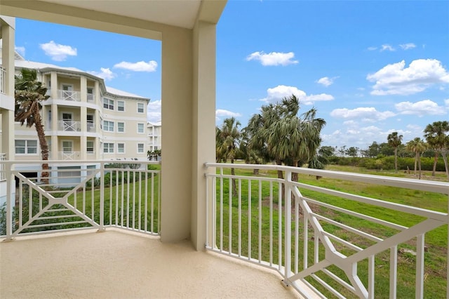 view of balcony