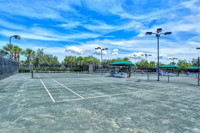 view of tennis court