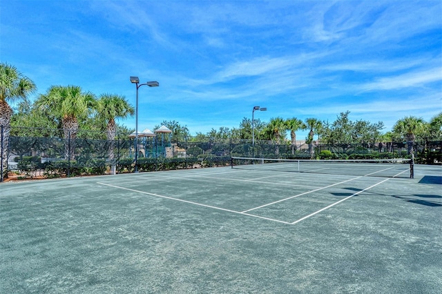 view of sport court