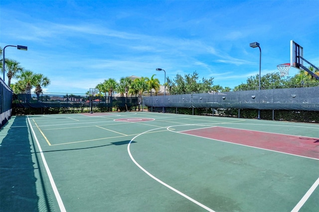 view of sport court