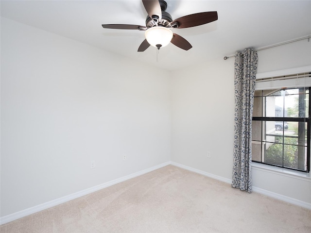 view of carpeted empty room