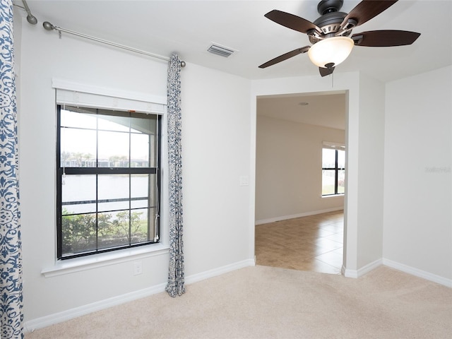 view of carpeted empty room