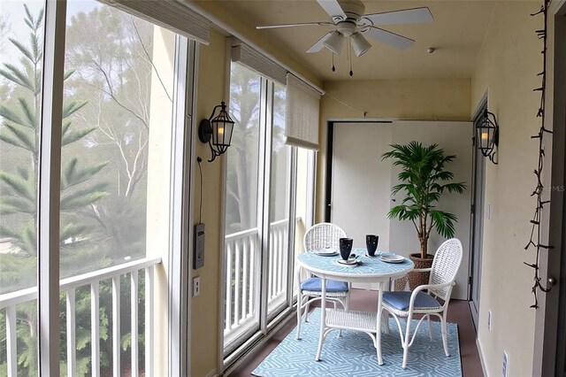 3682 Lake Bayshore Dr Unit K402, Bradenton, FL 34205 - sunroom featuring wood finished floors