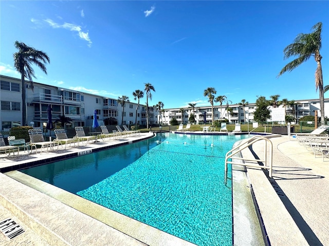 view of pool with a patio