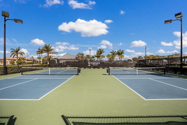 view of sport court