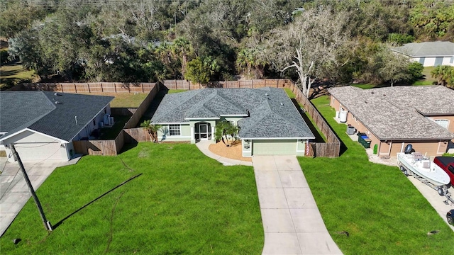 birds eye view of property