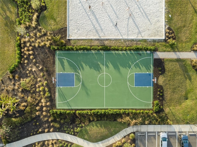 view of basketball court