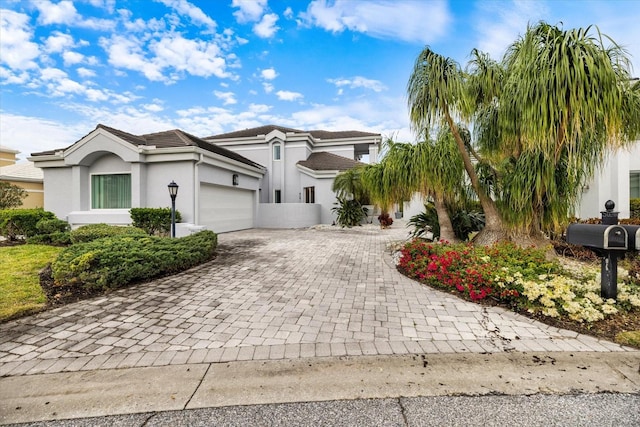 view of front of house featuring a garage