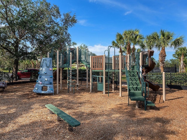 view of jungle gym