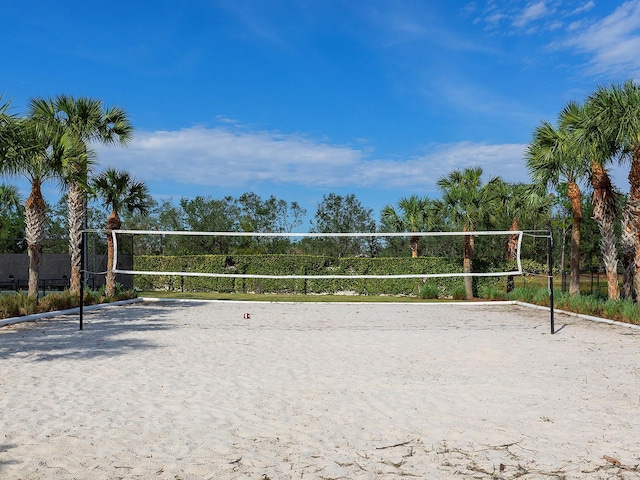 view of property's community with volleyball court