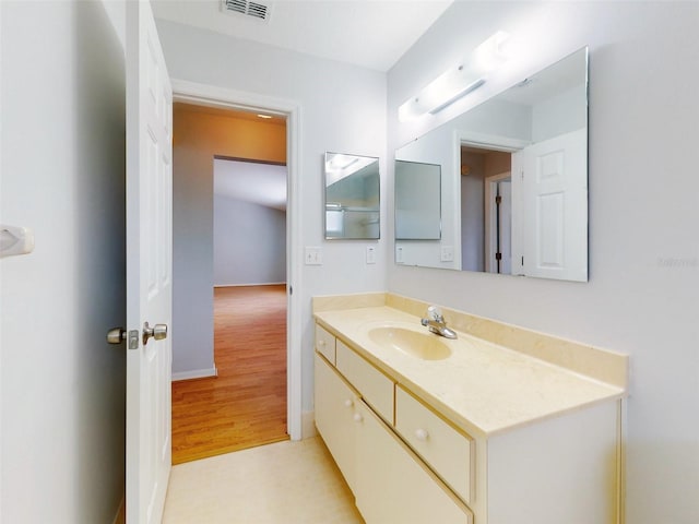 bathroom featuring vanity