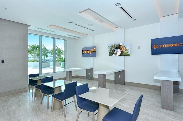 view of dining area