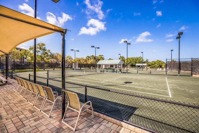 view of tennis court