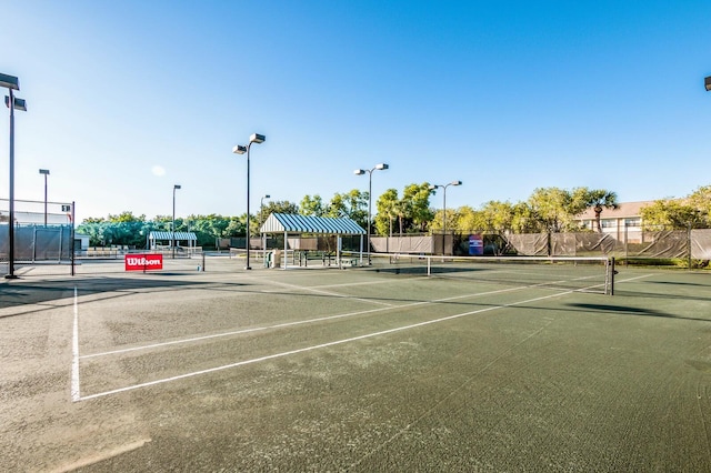 view of tennis court